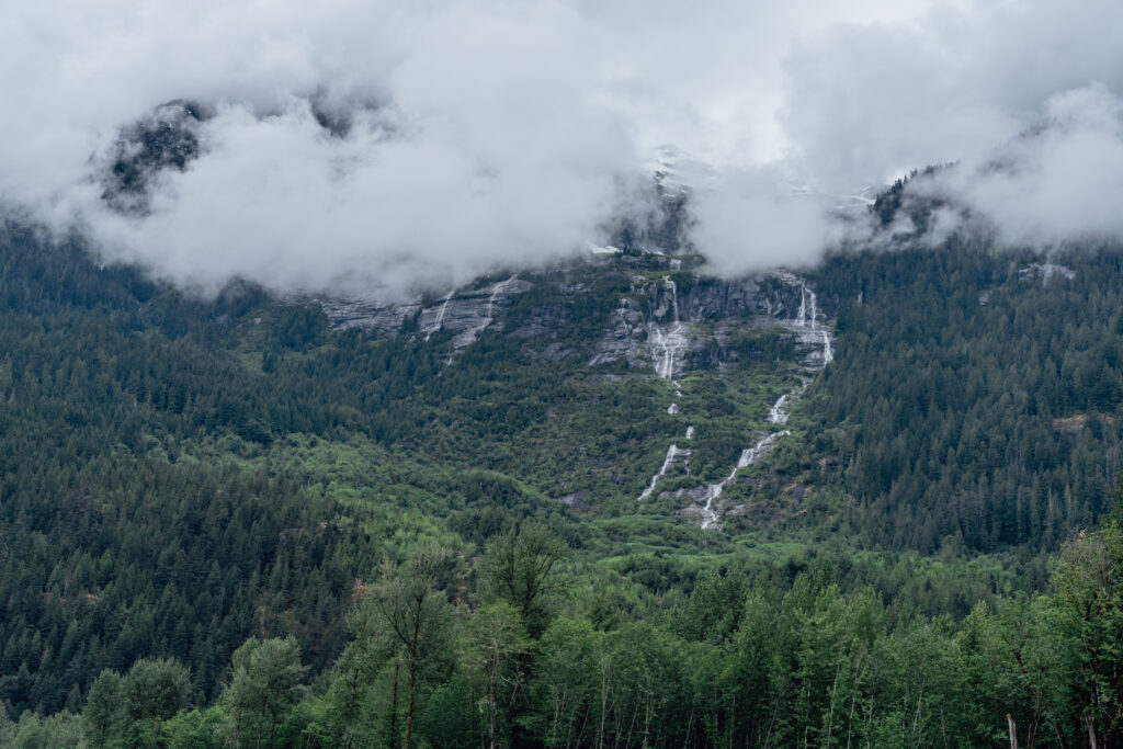Waterfalls down the Squamish River
